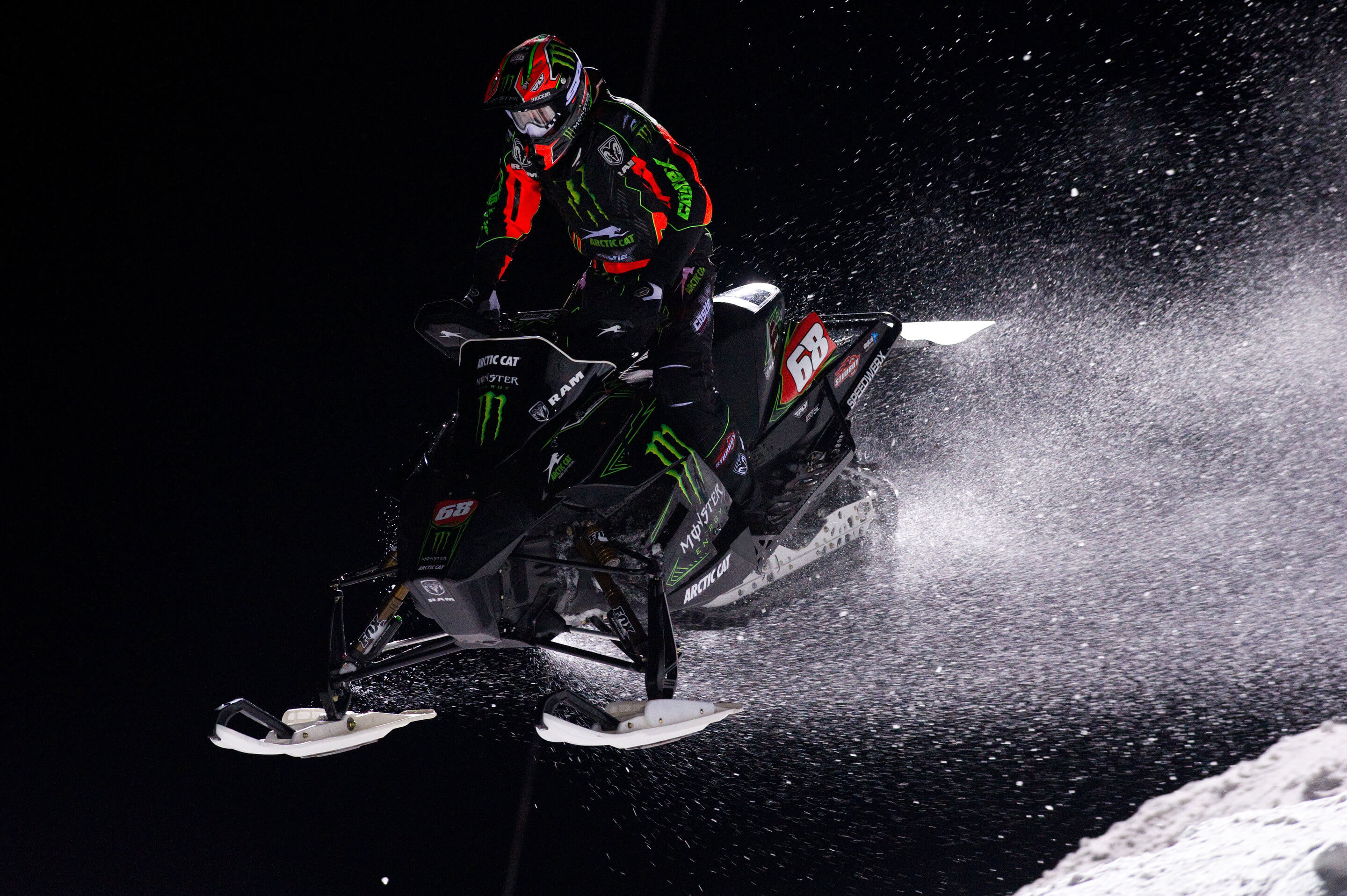 Tucker Hibbert at the Soaring Eagle's RAM Snocross