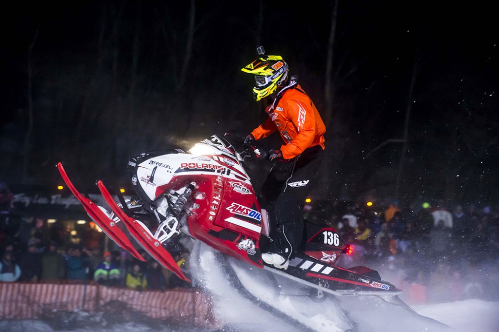 Saturday NY AMSOIL Snocross Pro Lite winner Corin Todd